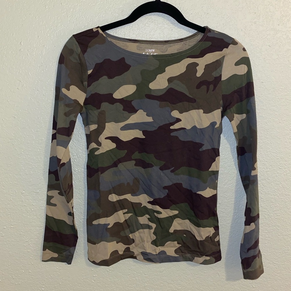 J. Crew Camo Artist Tee